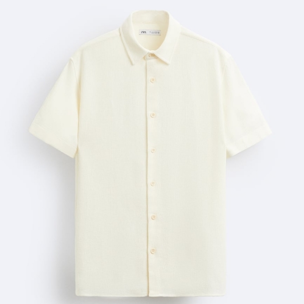 Men's Zara Cotton Collared Shirt